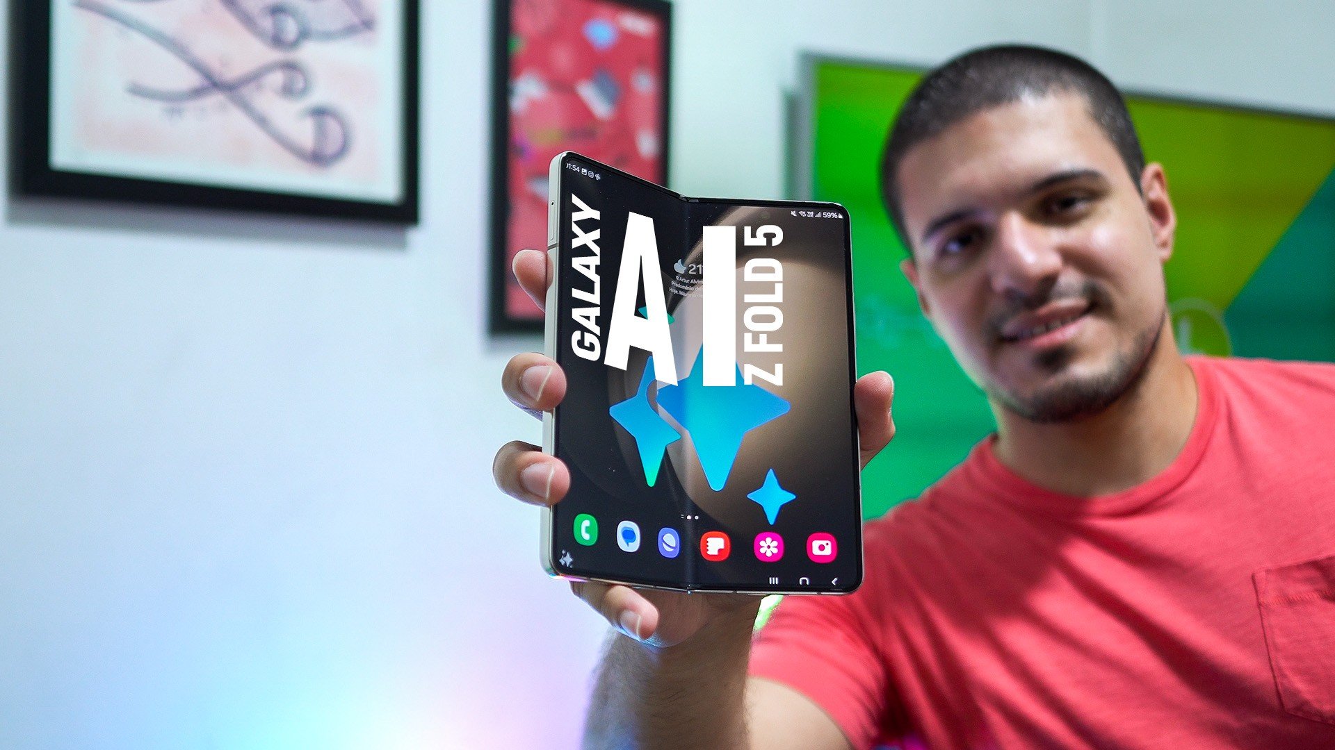 Galaxy AI no Z Fold 5: confira os novos recursos de IA no dobrvel da Samsung | Vdeo hands-on