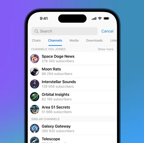Telegram estrena 15 funciones diferentes en su nueva actualización