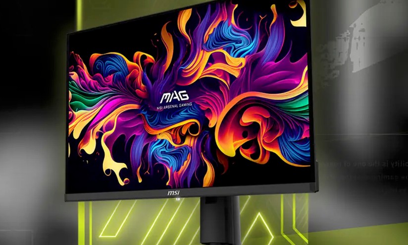 MSI QD-OLED 4K 240Hz 26.5インチ ゲーミングモニター MSI Brasil - Os Primeiros Monitores 27
