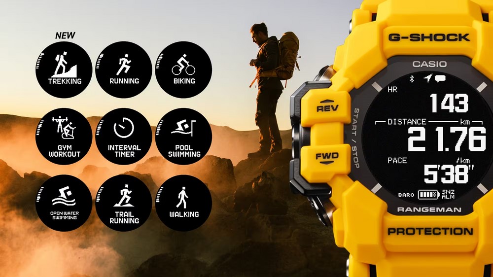 Casio lança G-Shock RANGEMAN com resistência extrema, GPS, monitor