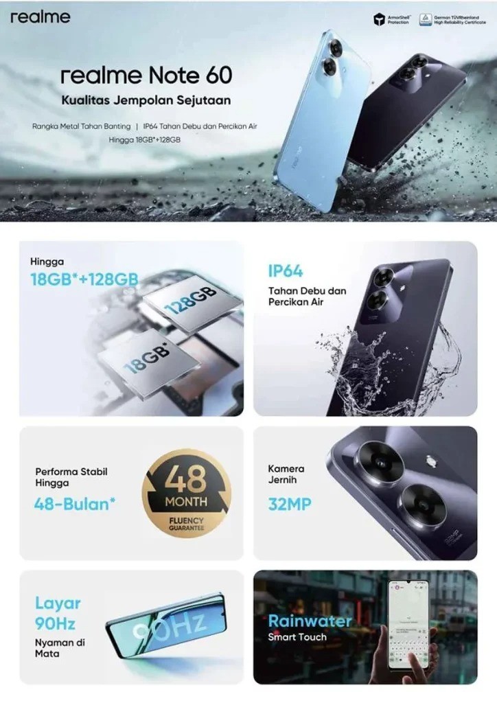 Chegando ao Brasil? realme Note 60 é homologado pela Anatel e tem imagens  reveladas - Tudocelular.com