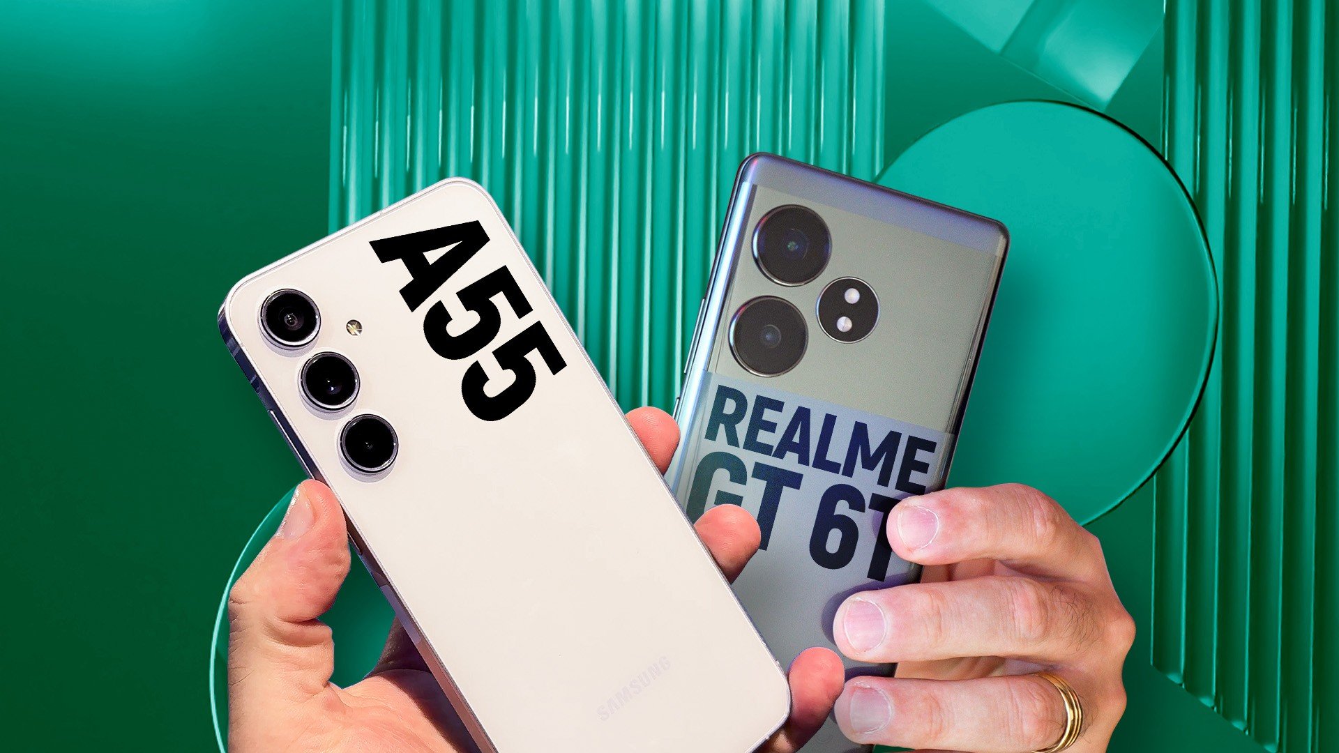 realme GT 6T vs Galaxy A55: which is the most premium mid-range phone? | Comparison