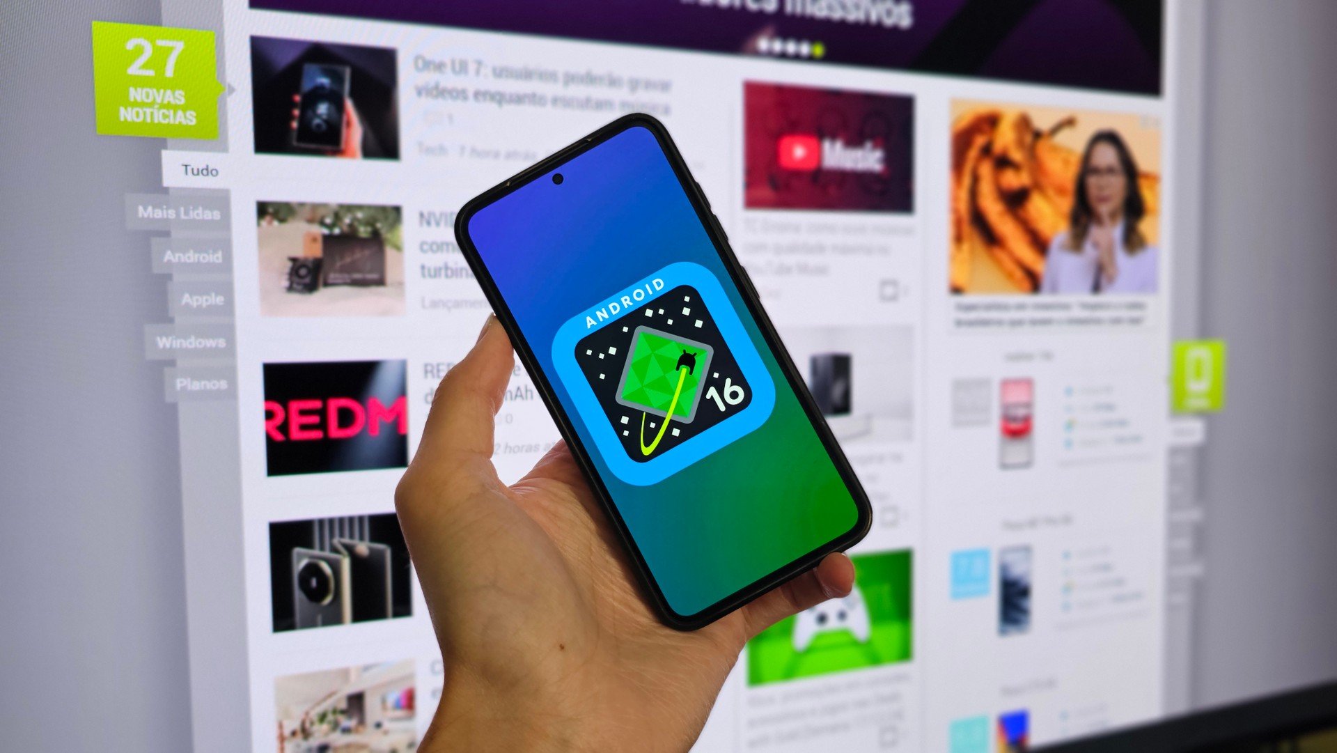 Android 16 pode trazer nova opção para gerenciamento de telas externas