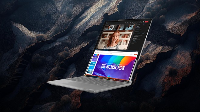 Lenovo ThinkBook Plus em uso