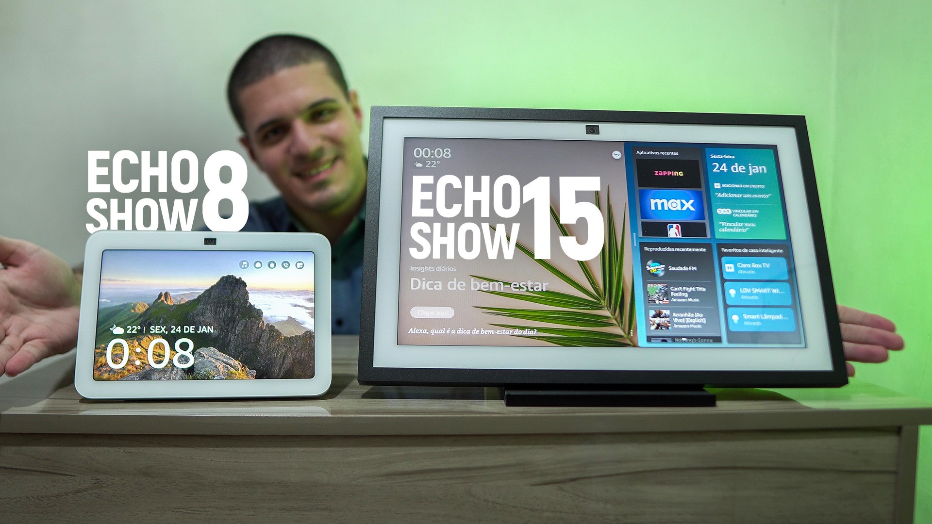 Amazon Echo Show 15 e Echo Show 8 (2024): Alexa com tela está