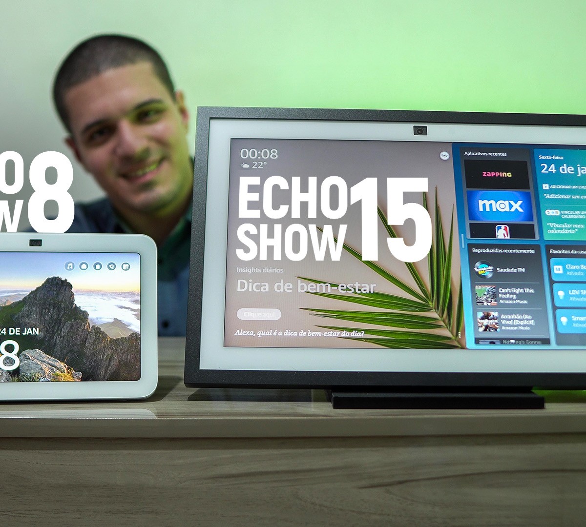 Amazon Echo Show 15 e Echo Show 8 (2024): Alexa com tela está