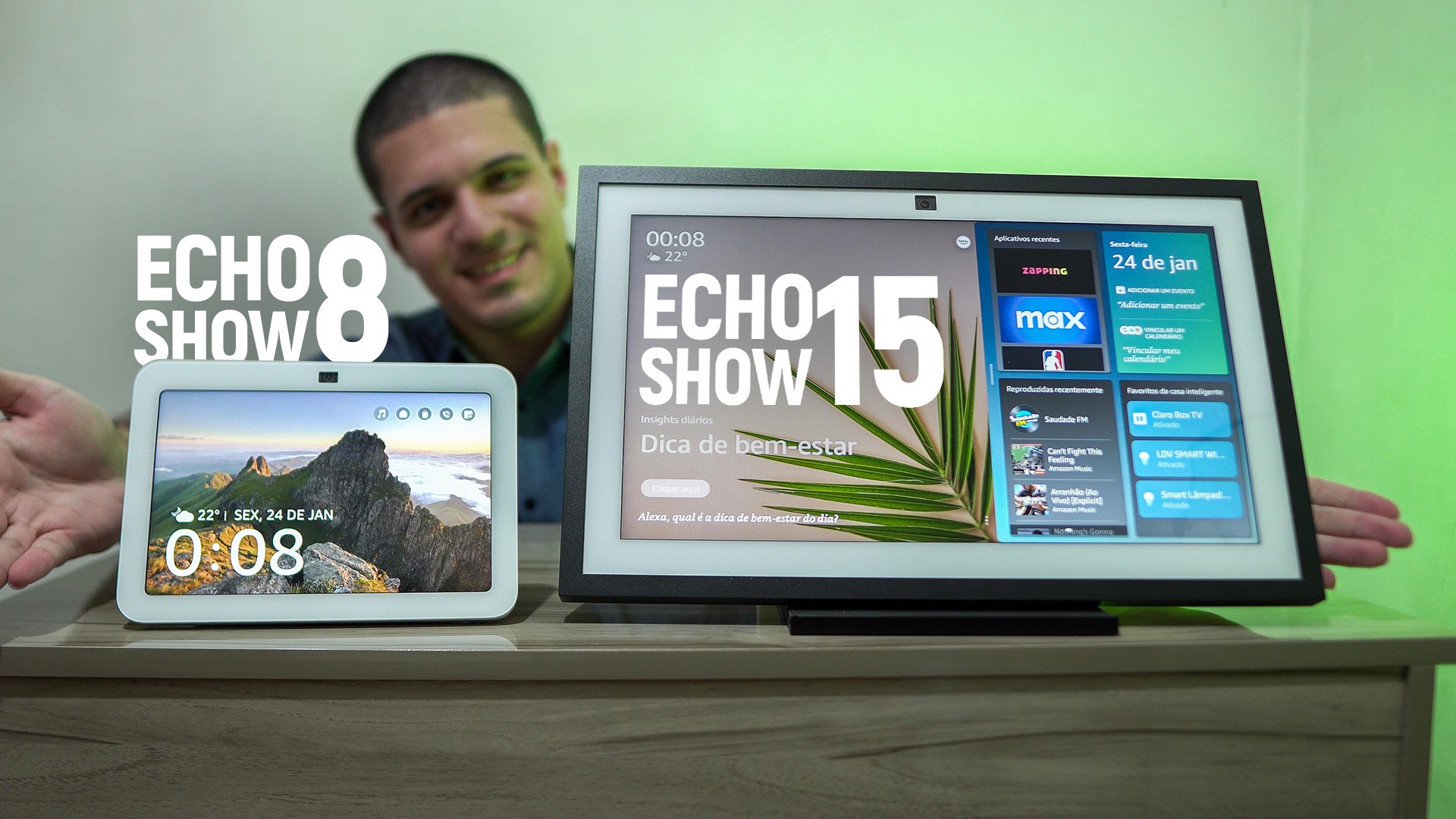 Amazon Echo Show 15 e Echo Show 8 (2024): Alexa com tela está melhor? | Análise / Review