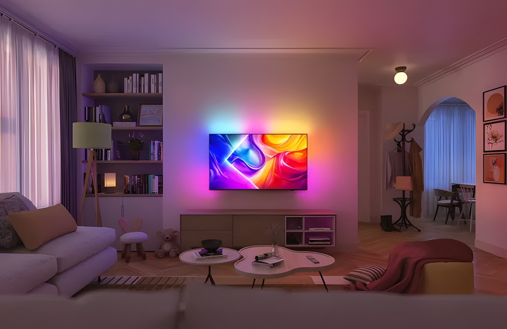 Philips anuncia novas TVs Ambilight Mini-LED e QLED com até 85" e 144 Hz