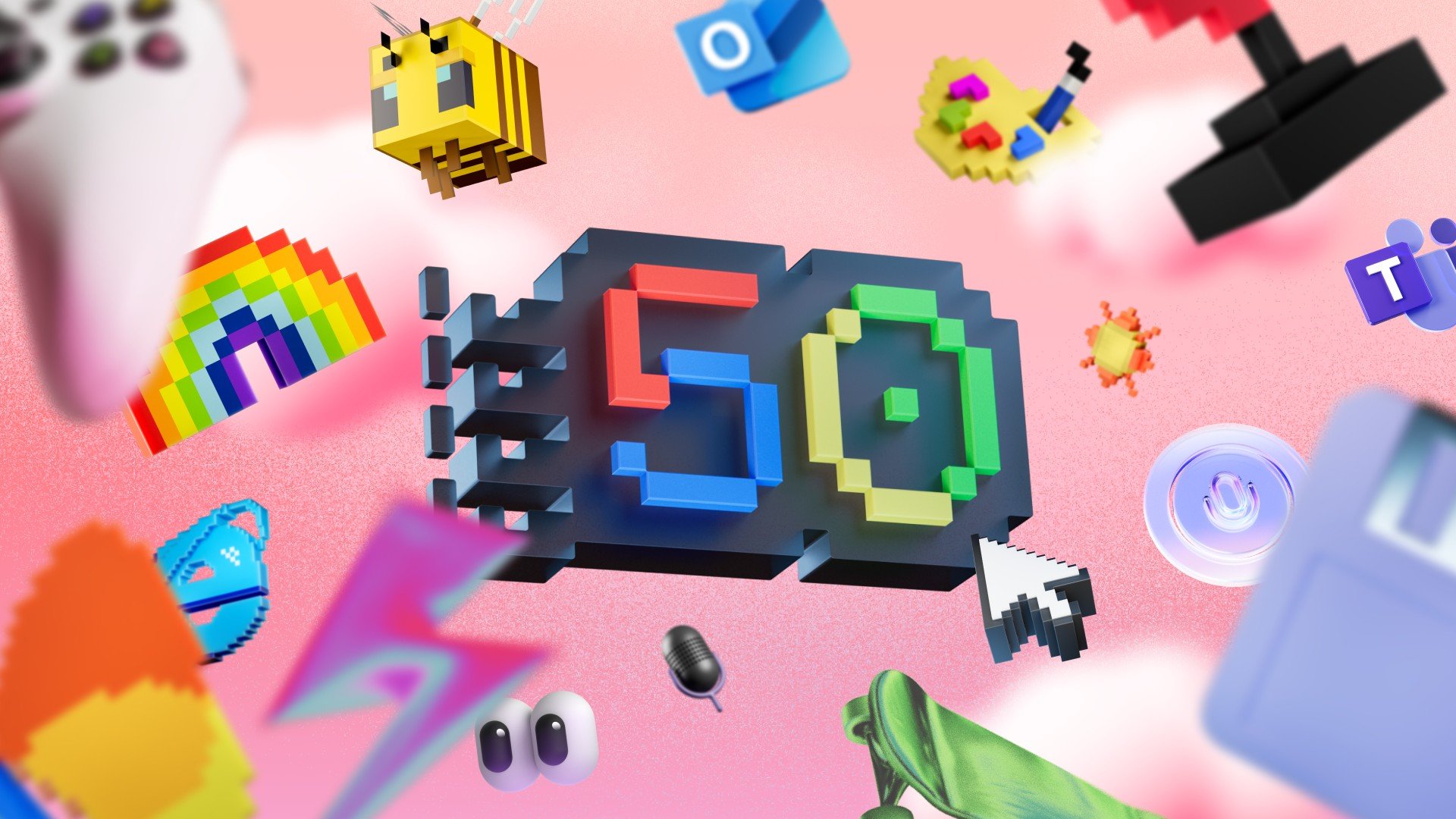 Microsoft comemora aniversário de 50 anos com novo tema dinâmico do Xbox e mais