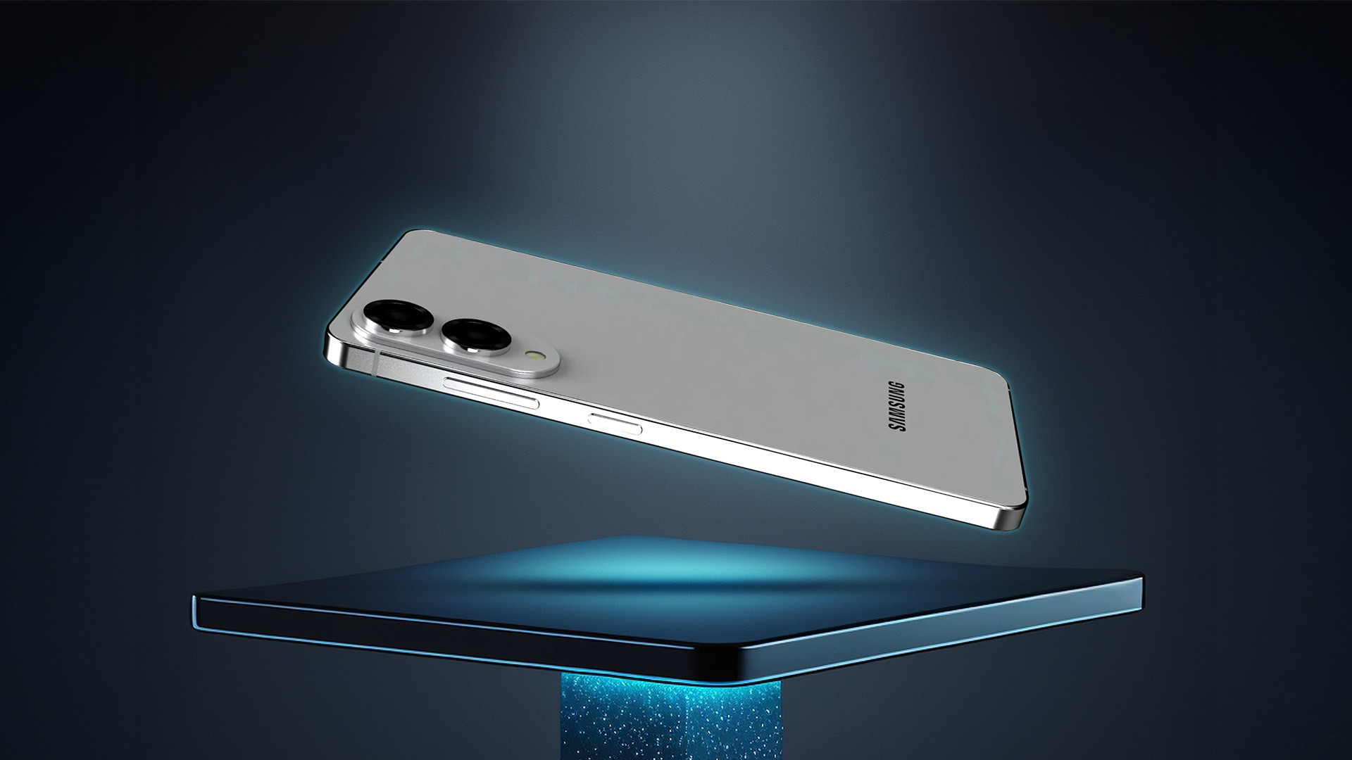 Logotipo da Samsung em um smartphone, com foco nos recursos de inteligência artificial da nova linha Galaxy S26.