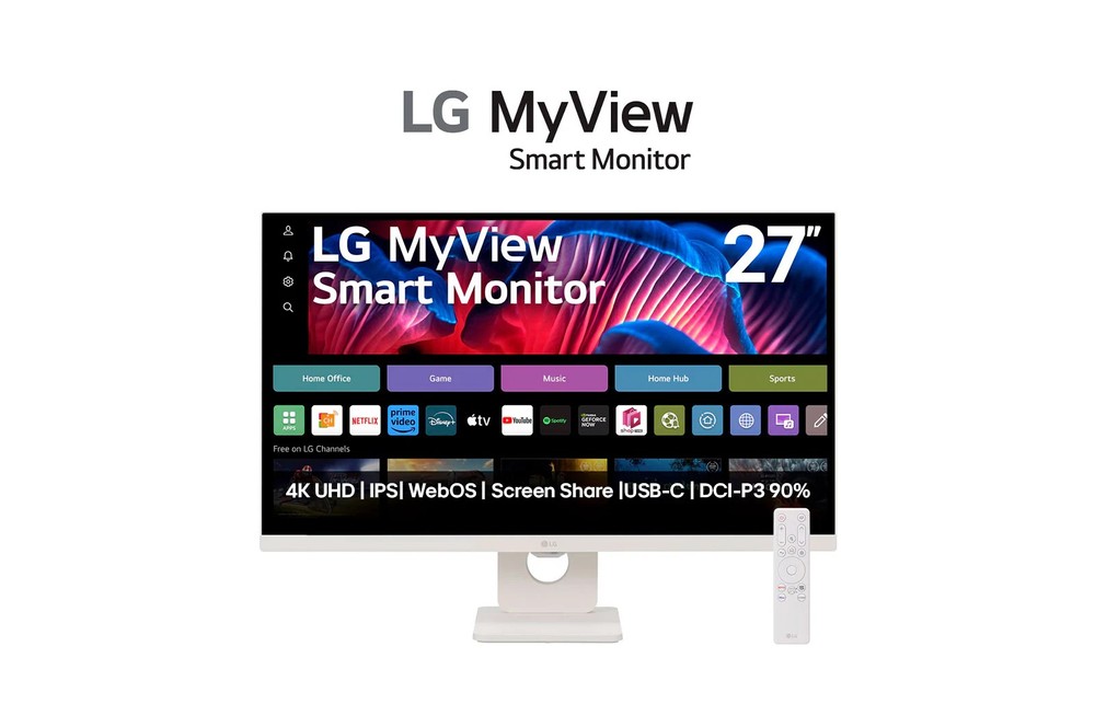 LG renova linha MyView de monitores com WebOS, Bluetooth e funções