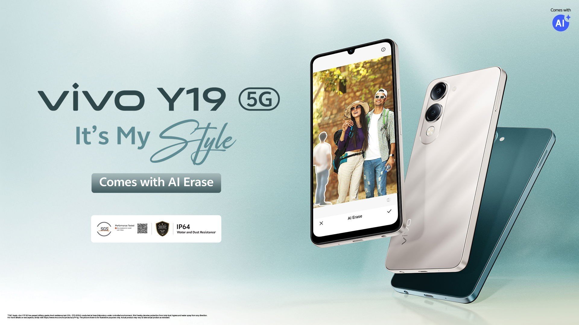 Vivo Y19 5G é anunciado com Dimensity 6300, bateria de 5.500 mAh e preço baixo