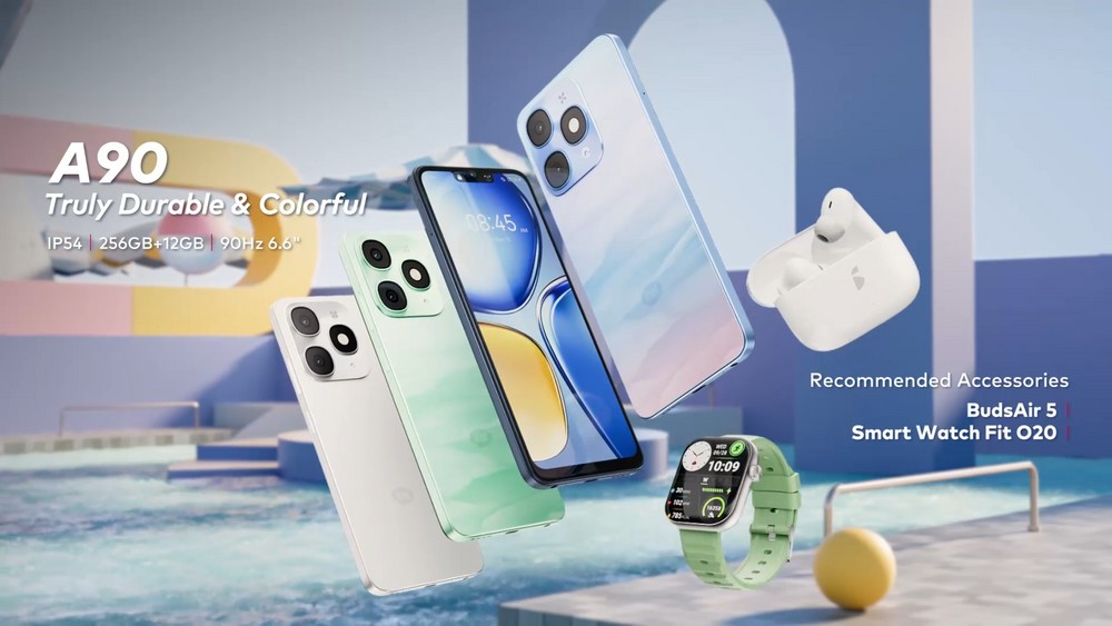 itel A90 é lançado com Android 14 Go, tela de 90 Hz e bateria de