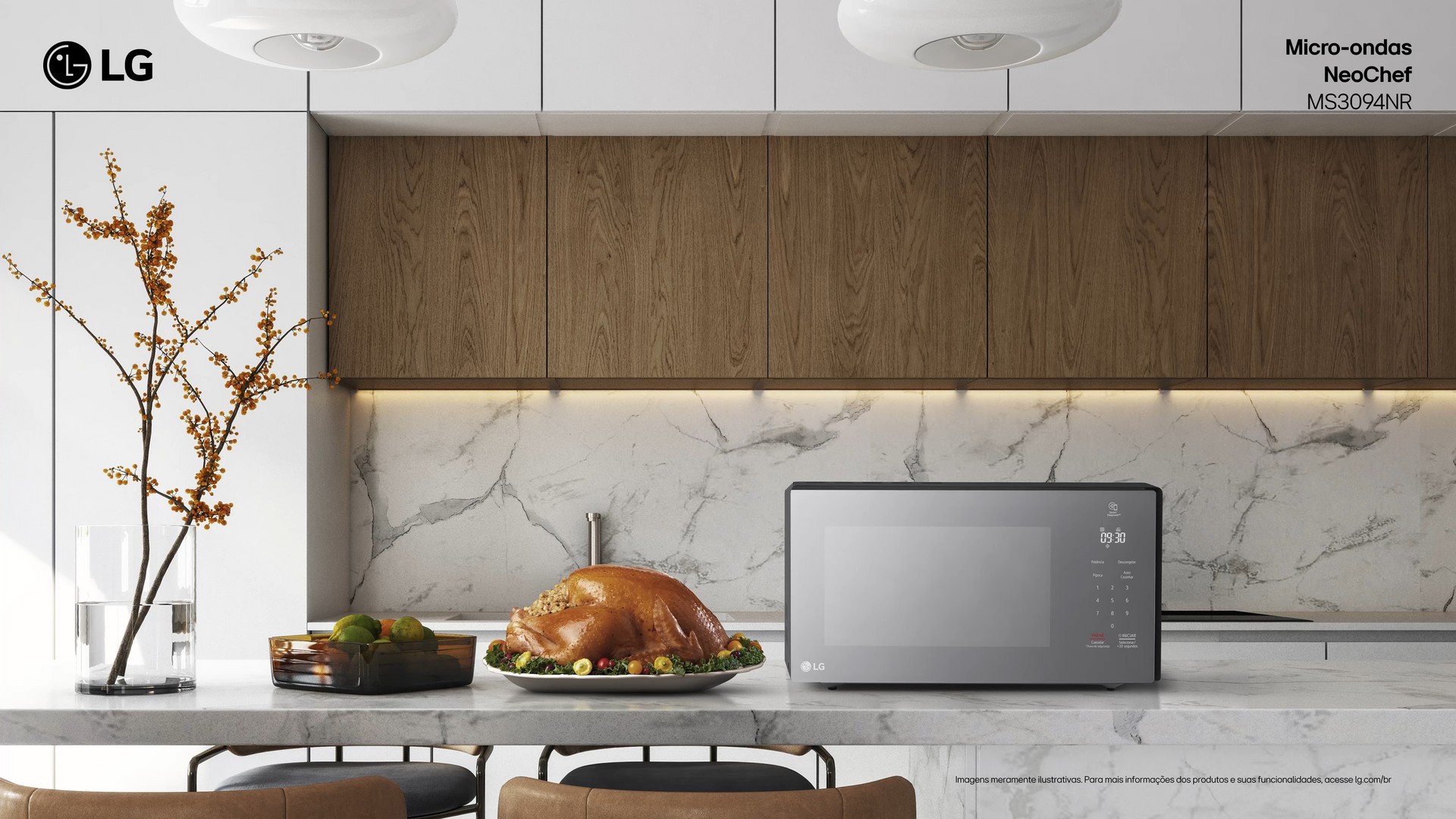 LG anuncia novos micro-ondas da linha NeoChef com 30L de capacidade e mais