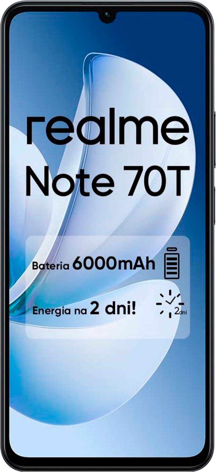Realme Note 70T é lançado com tela de 90 Hz, certificação militar