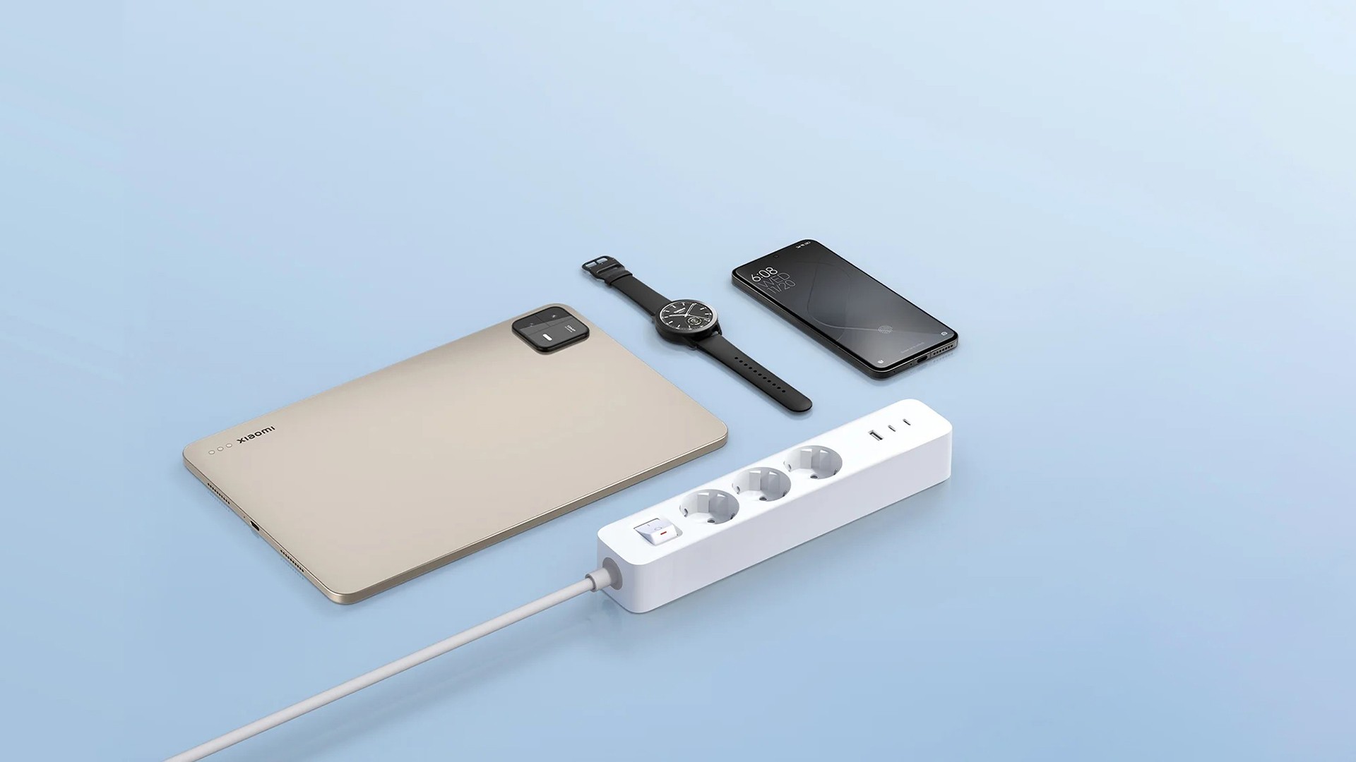 Xiaomi lança novo filtro de linha com tomadas, potência de até 20W e mais