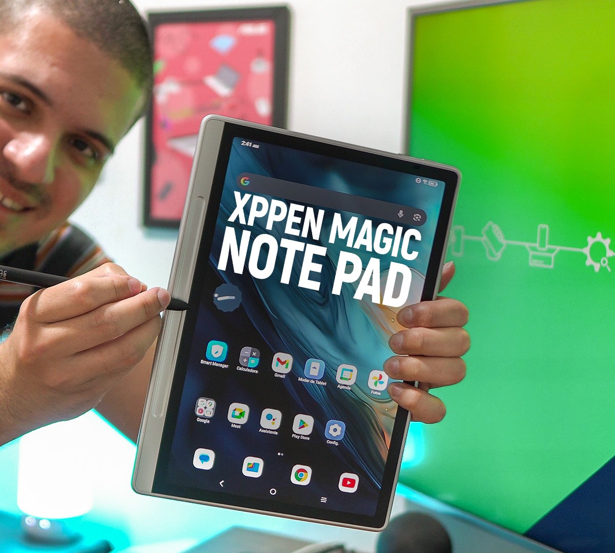 XPPen Magic Note Pad: tablet Android com caneta e tela que imita