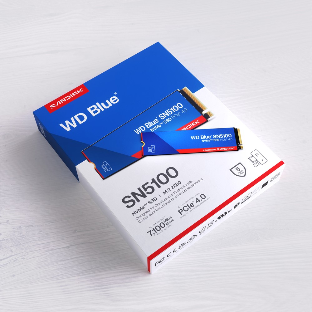 Sandisk lança novo SSD WD Blue SN5100 no Brasil com capacidade