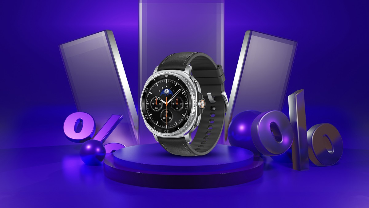 Galaxy Watch 8 Classic: relógio premium com coroa giratória em oferta em até 21x sem juros