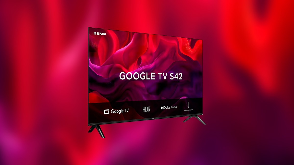Oferta! Smart TV SEMP S42 une corpo compacto, Google TV e preço baixo na Amazon