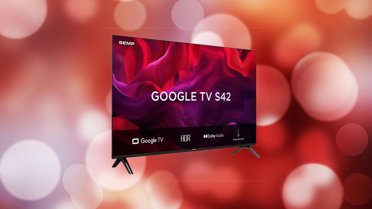 Smart TV no precinho: SEMP S42 com Google TV em oferta por menos de R$ 1.500