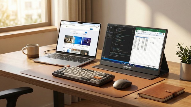 Oferta para designers! Monitor portátil Bettdow por R$ 422 em 12x