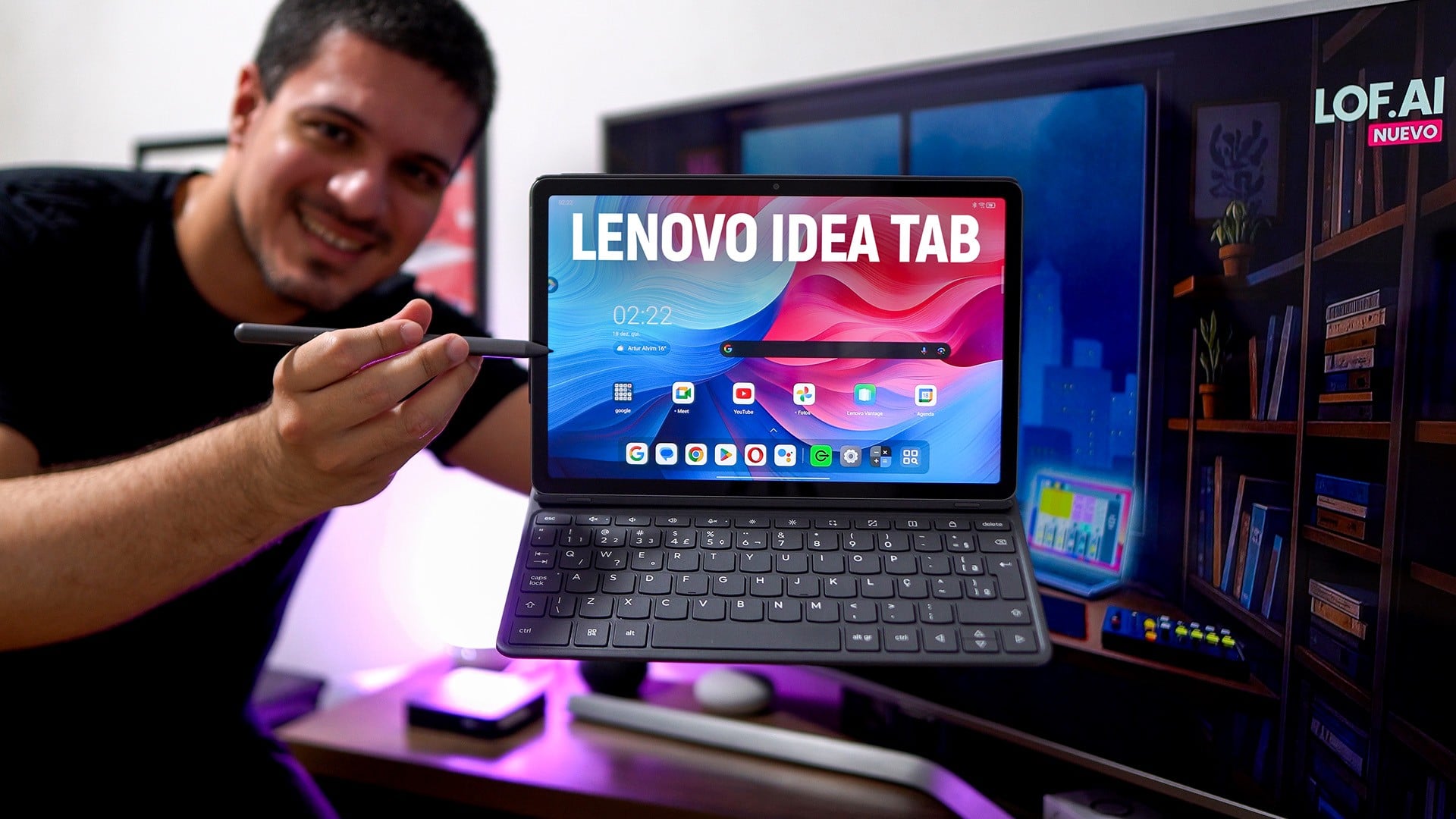 Lenovo Idea Tab: tablet com capa teclado e Modo PC para experiência completa | Análise / Review
