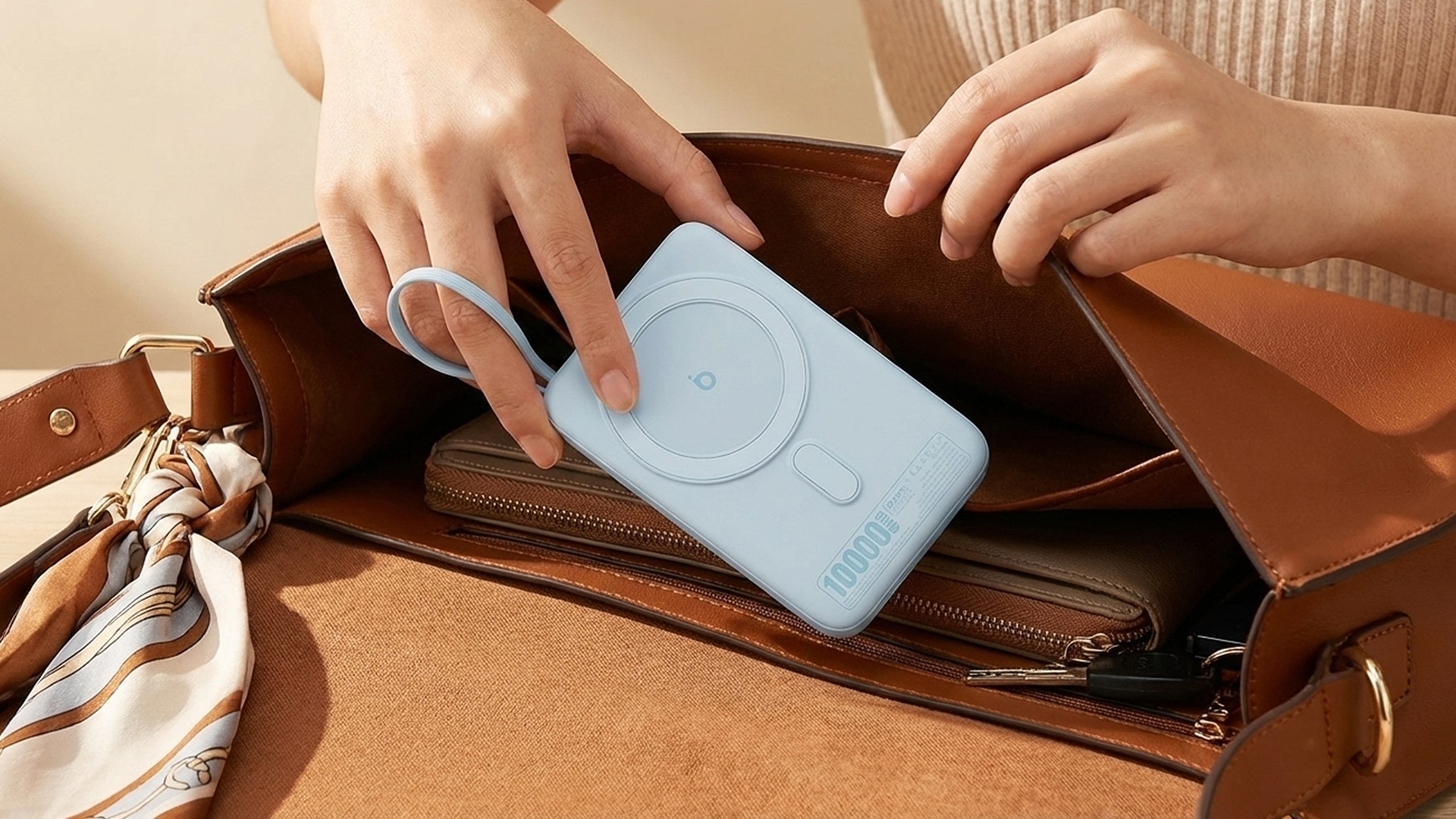 Power bank de 10.000 mAh com carregamento sem fio: modelo da Basike em oferta na Amazon