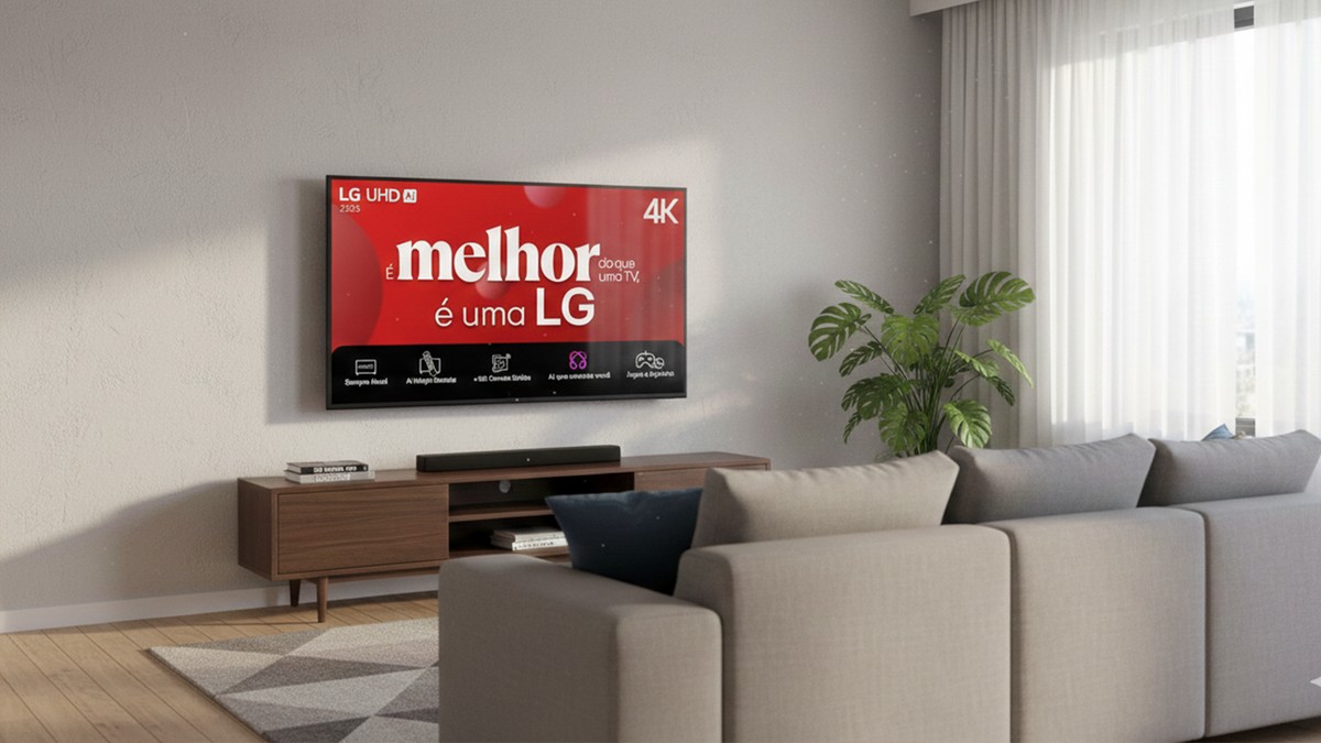 Com 50 polegadas! Smart TV LG 4K baratinha entra em oferta por menos de R$ 1.900
