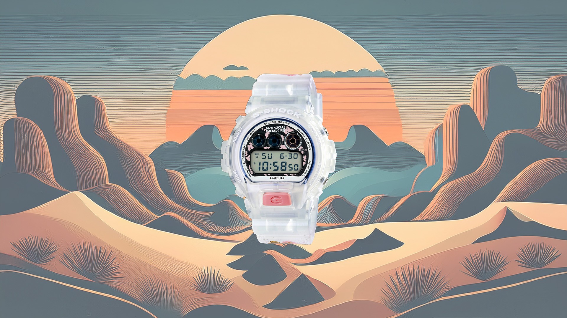 Casio e ASSC lançam G-Shock translúcido com tema floral