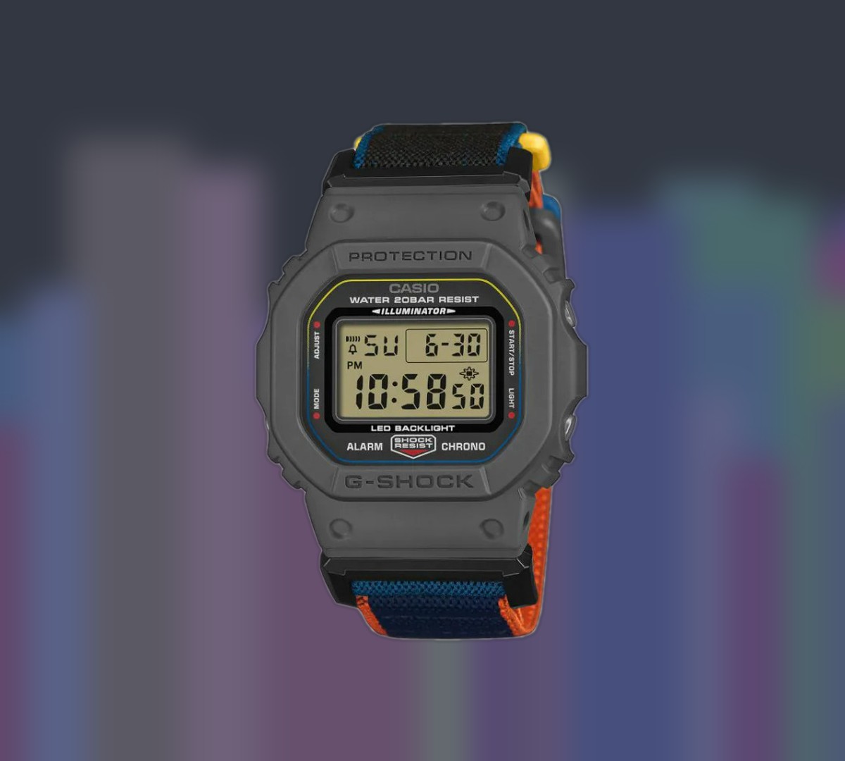 CASIO G-SHOCK DW-5600MS　極美品 Casio G-Shock DW-5600MNC traz caixa com visual clássico e