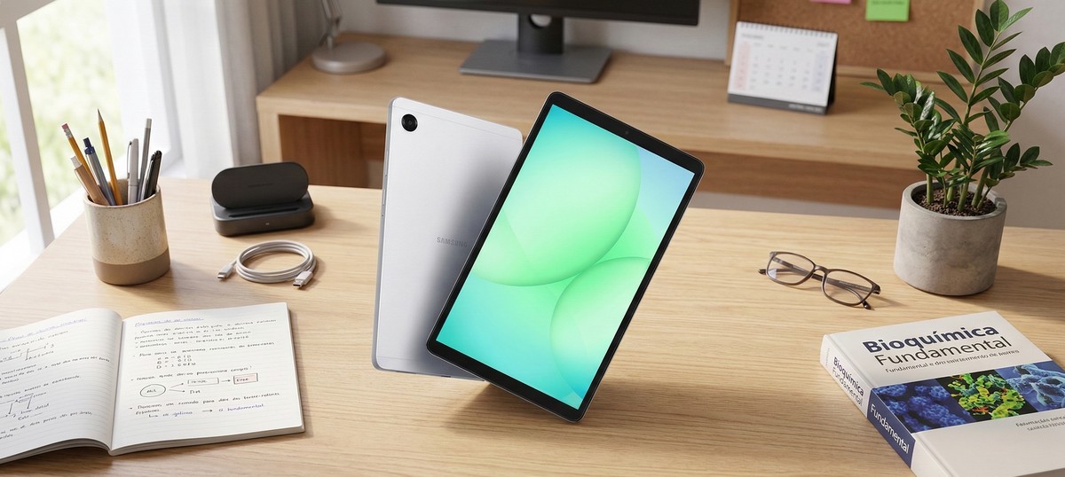 Perfeito para os estudos! Galaxy Tab A11 Plus despenca de preço em promoção