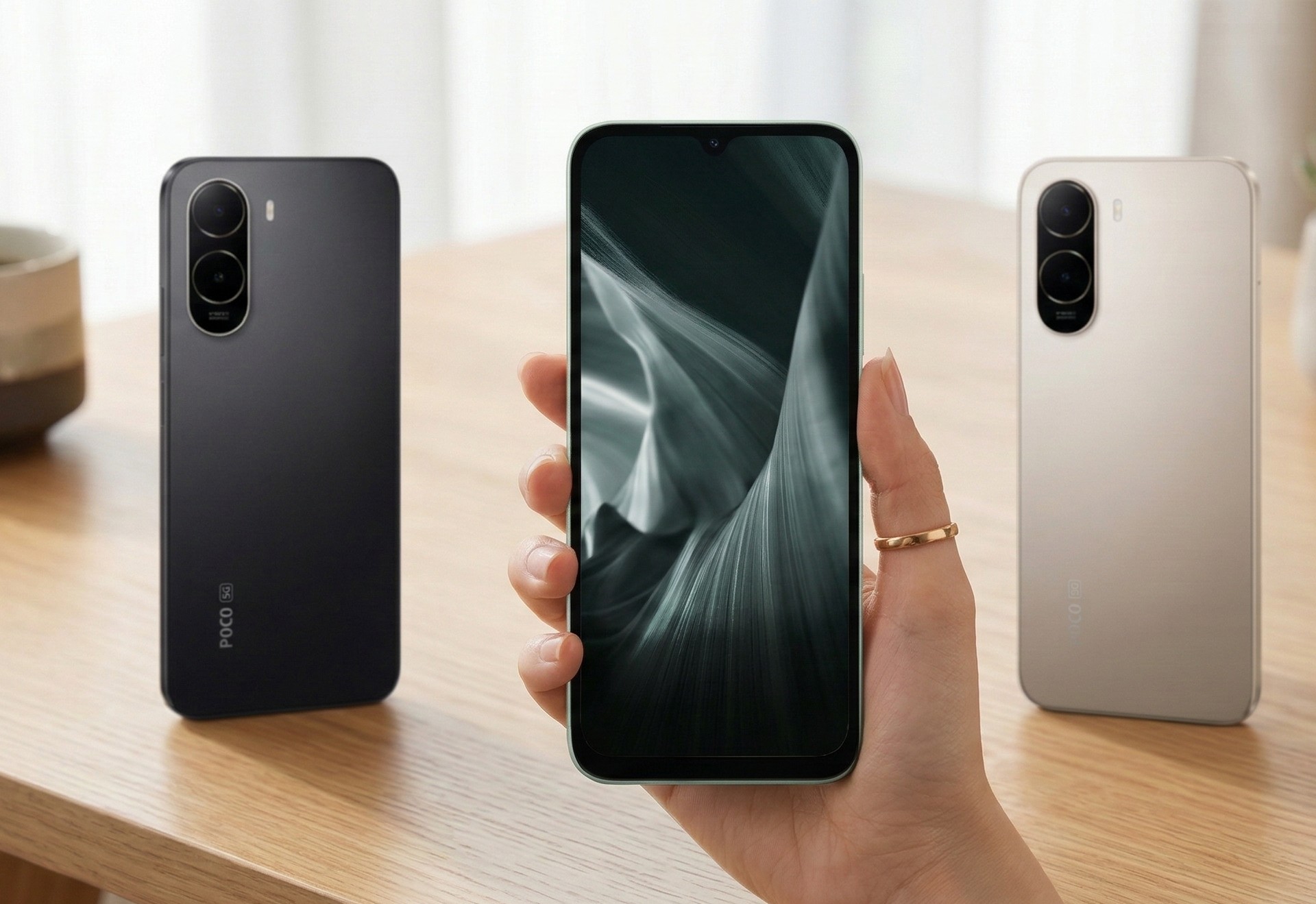 POCO C85x 5G é lançado com bateria de 6.300 mAh e preço muito