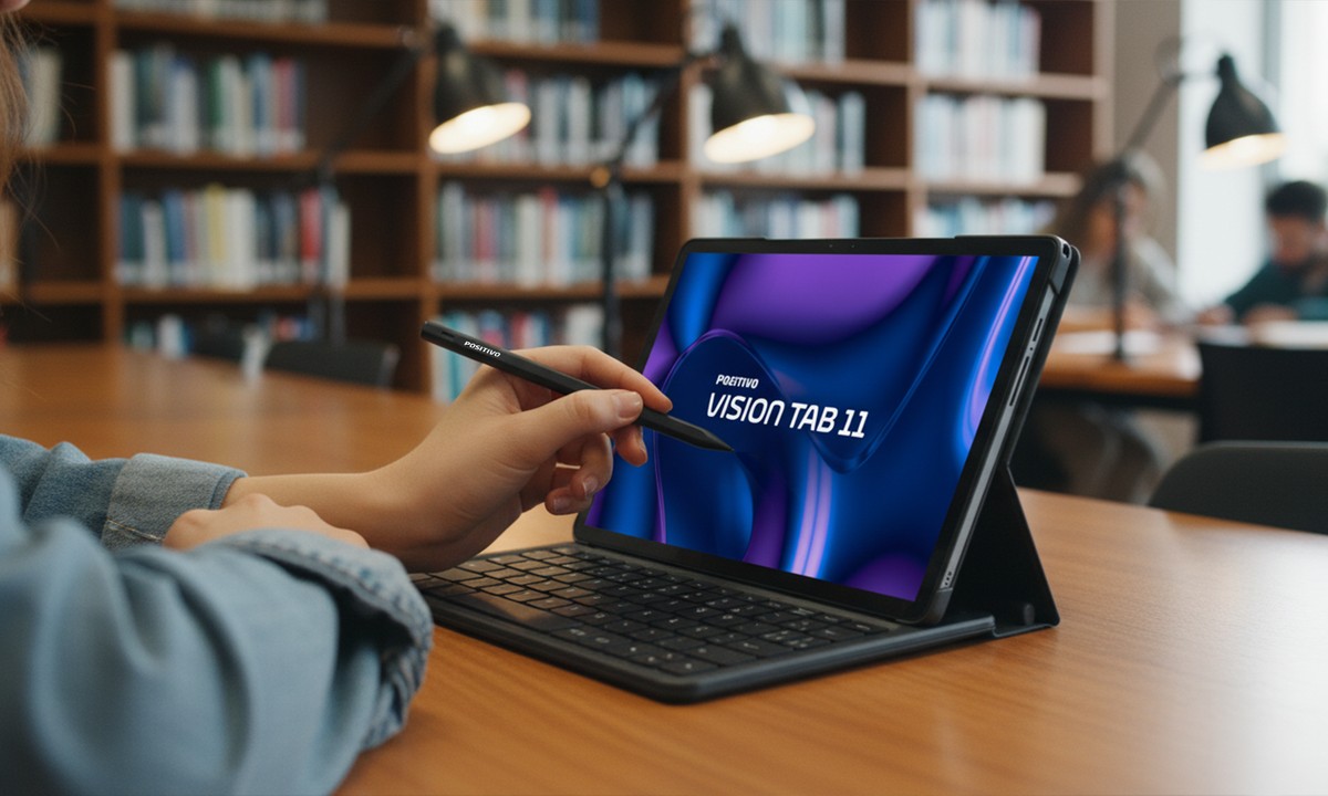 Positivo Vision Tab 11: tablet lançamento com capa e caneta de brinde cai de preço em até 15x