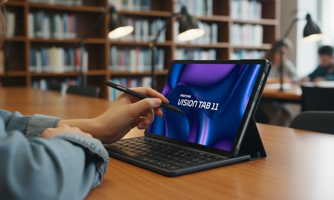Positivo Vision Tab 11: tablet lancamento, com capa e caneta de brinde, cai de preço em ate 15x sem juros
