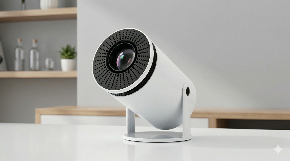 HY300 em oferta! Projetor baratinho com imagem de até 120 polegadas