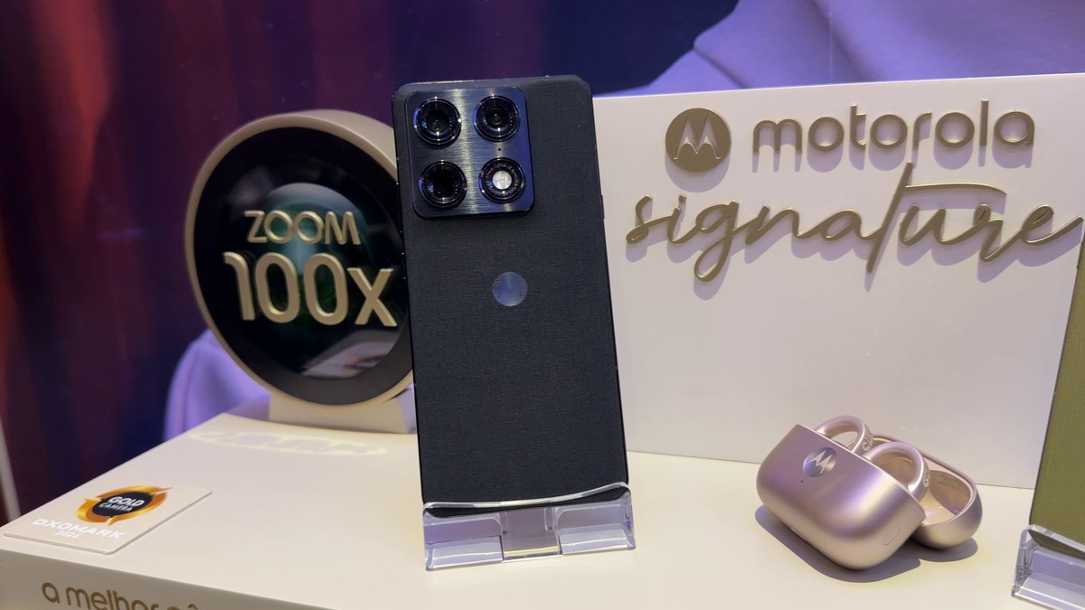 Motorola destaca design premium e câmera de 200 MP em novo teaser do Signature 27