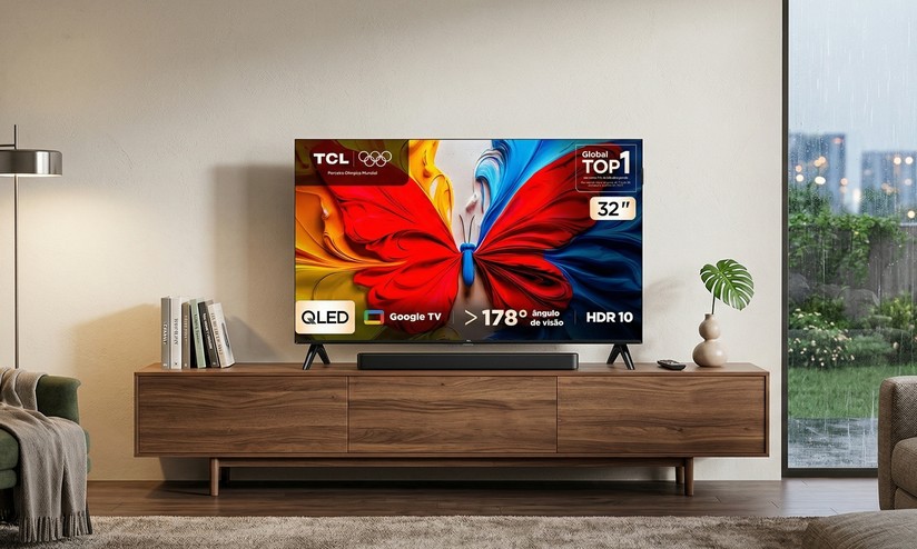 TCL＊GoogleTV＊32 Com Google TV! Smart TV TCL de 32 polegadas entra em promoção com
