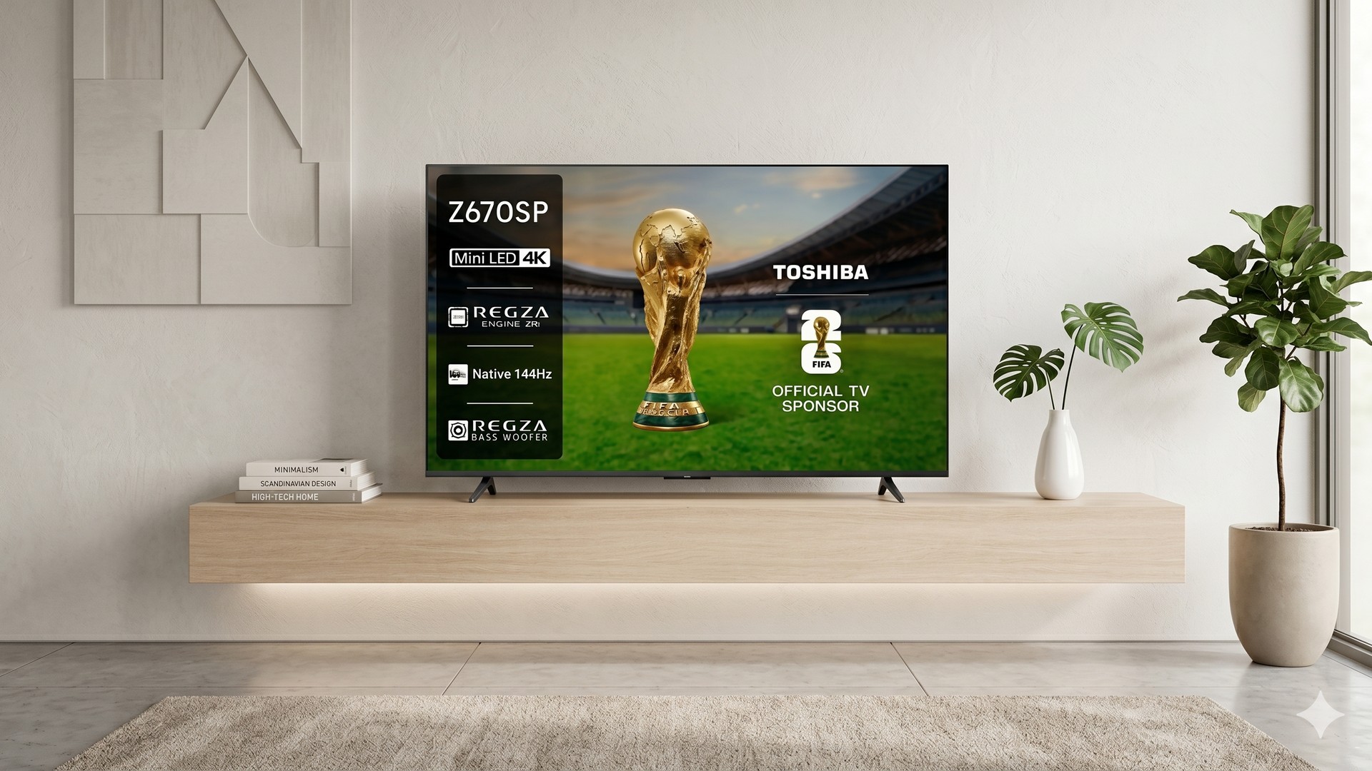 Toshiba lança smart TV Z670SP com tecnologia Mini LED e foco total