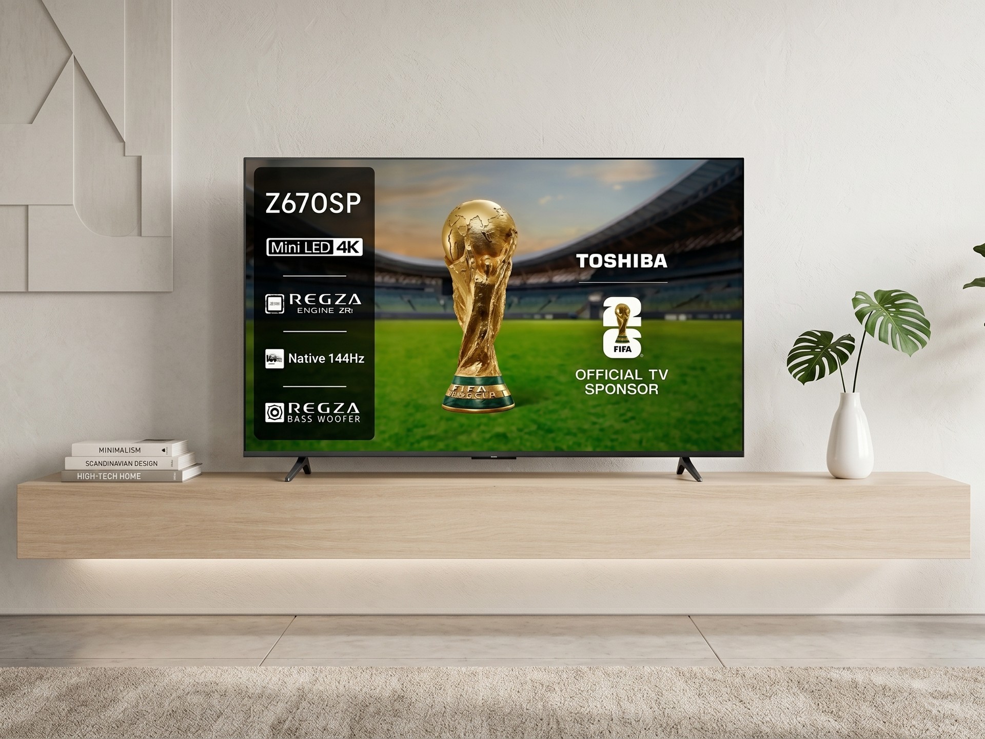 Toshiba lança smart TV Z670SP com tecnologia Mini LED e foco total