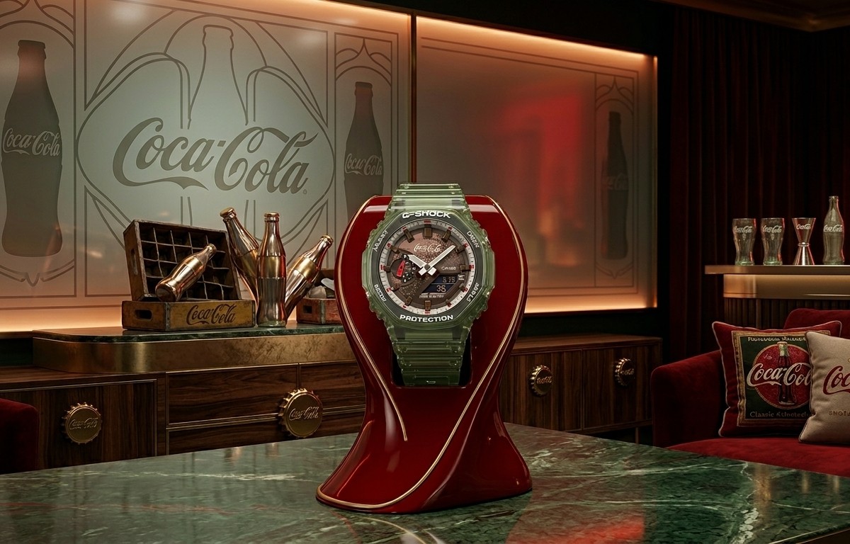 Casio lança relógio G-Shock da Coca-Cola que simula bolhas e traz
