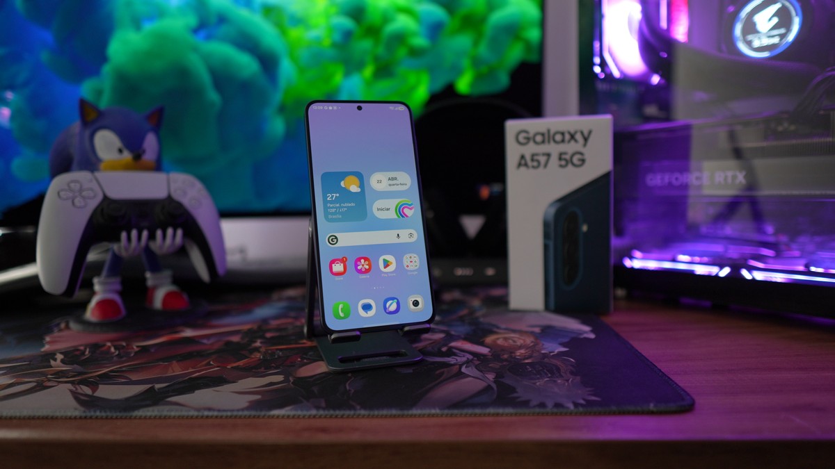 Galaxy A57 mais barato! Melhor celular intermediário Samsung surge por menos na Amazon