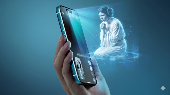 Apple testa tecnologia de Star Wars em projeto de novo iPhone com tela holográfica