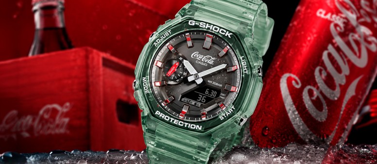専用 Casio G-Shock x Coca-Cola GA-2100CC Casio G-Shock GA-2100CC-3A - TudoCelular.com