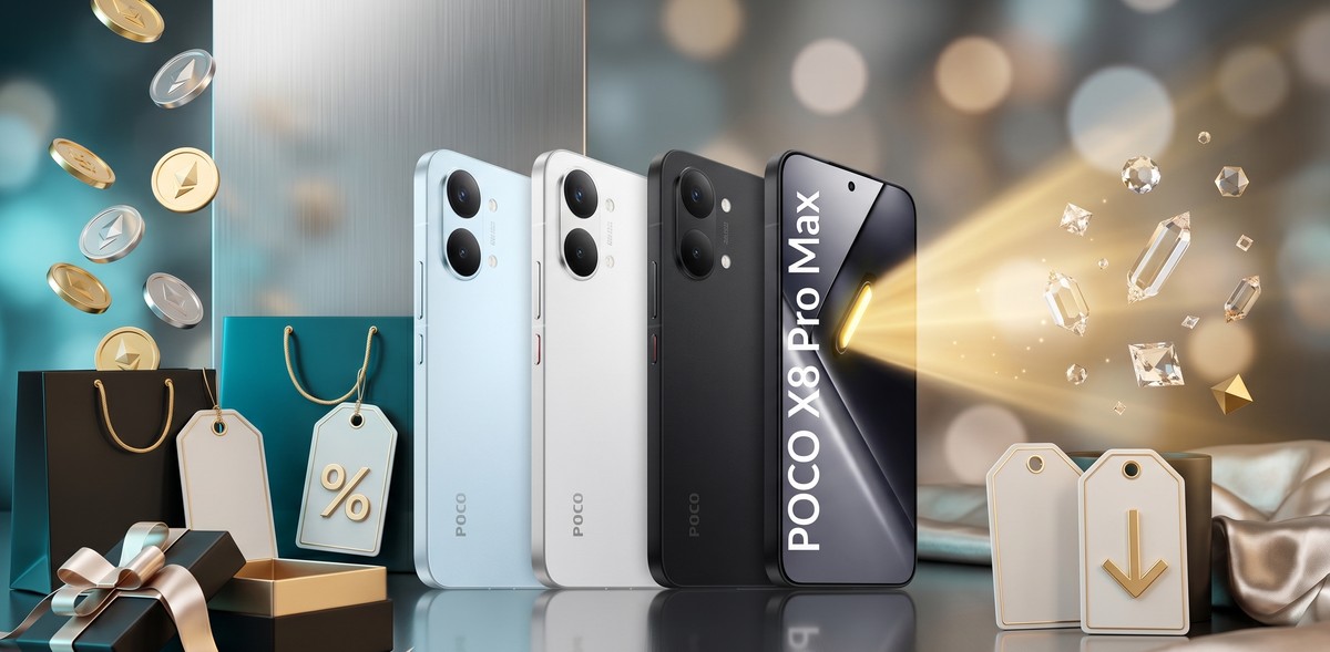 POCO X8 Pro Max em oferta: bateria de 8.500 mAh, IP69 e tela de 1,5K no precinho