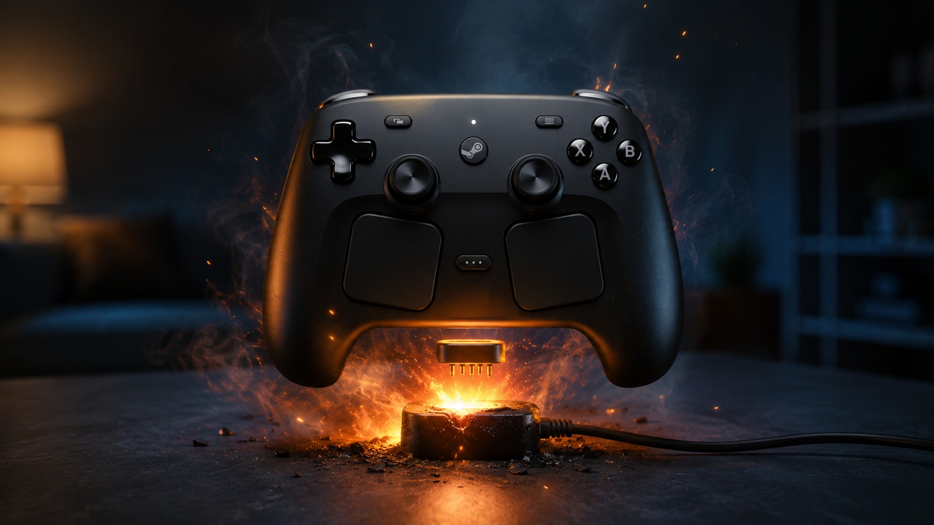 Steam Controller: carregador magnético quase incendiou a casa de um usuário