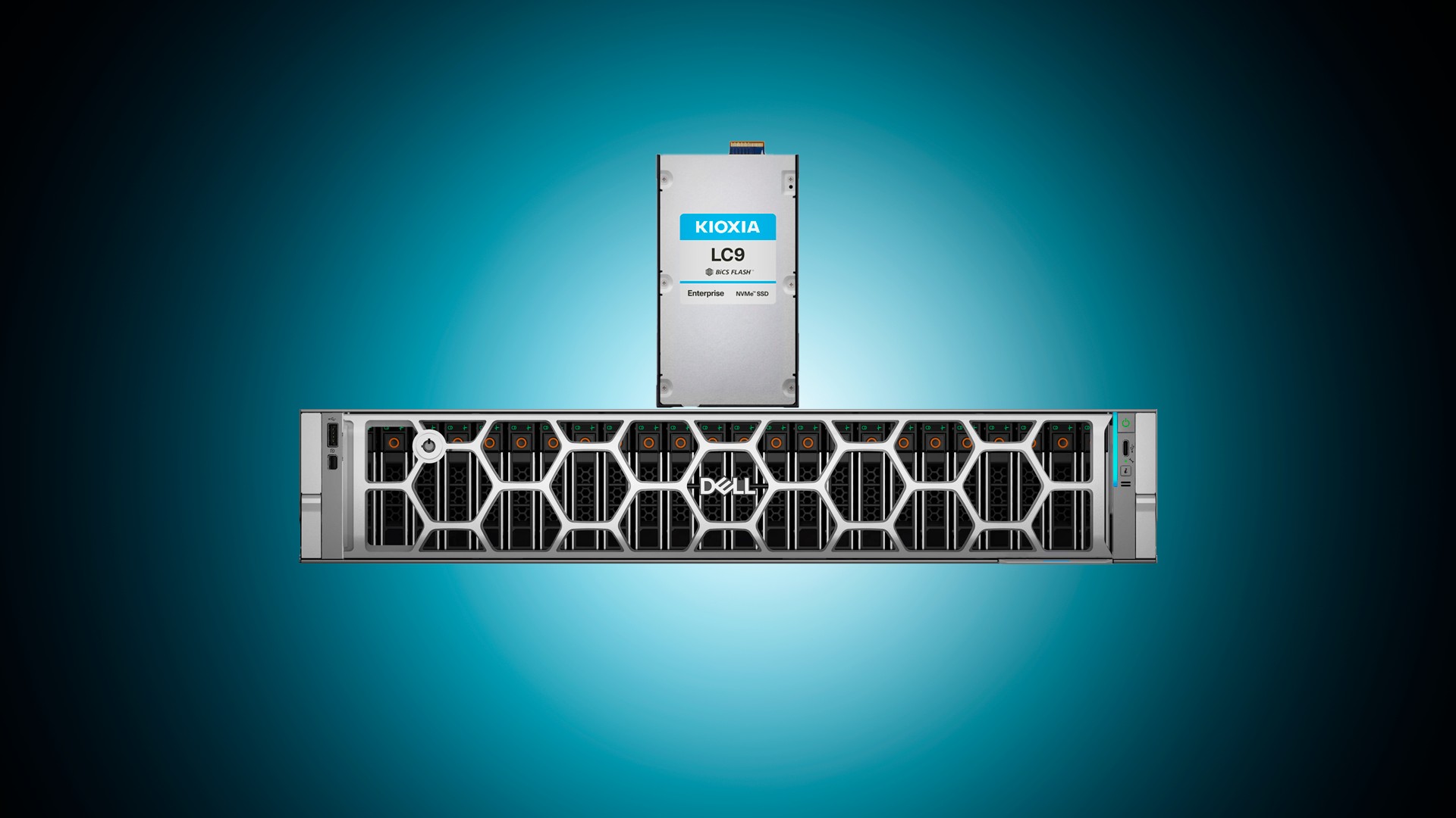 Dell e Kioxia lançam servidor compacto de 2U com armazenamento recorde de 9,8 PB