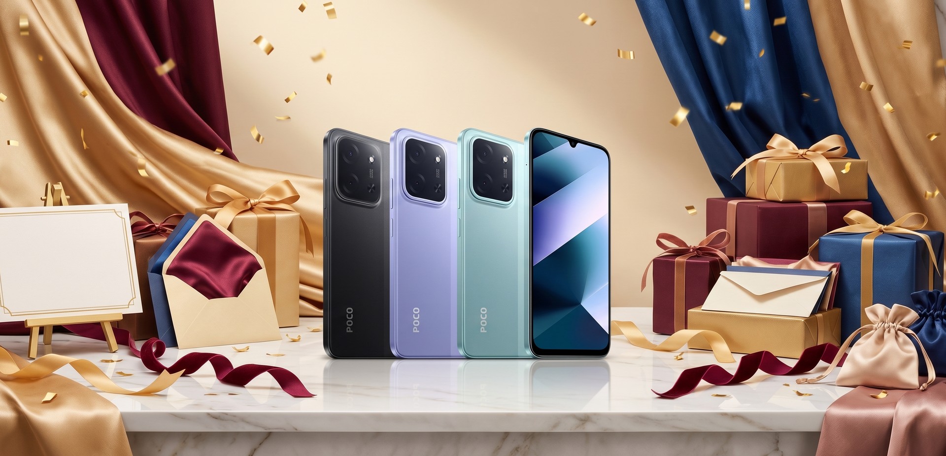 POCO C85 turbinado com 256 GB e 6.000 mAh em oferta com esse cupom Shopee