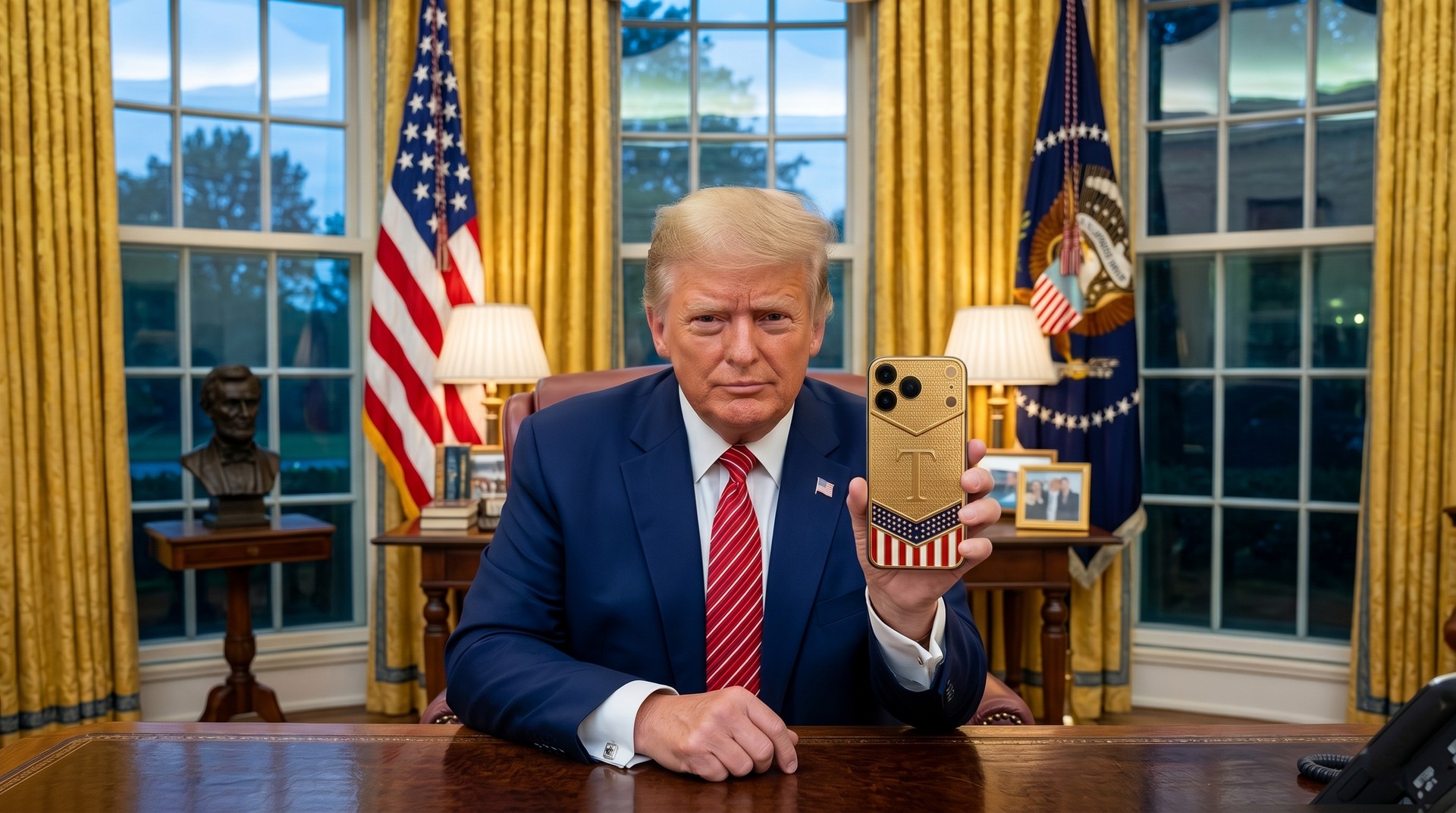 Caviar lança iPhone 17 Pro Max em ouro 24k inspirado em Donald Trump