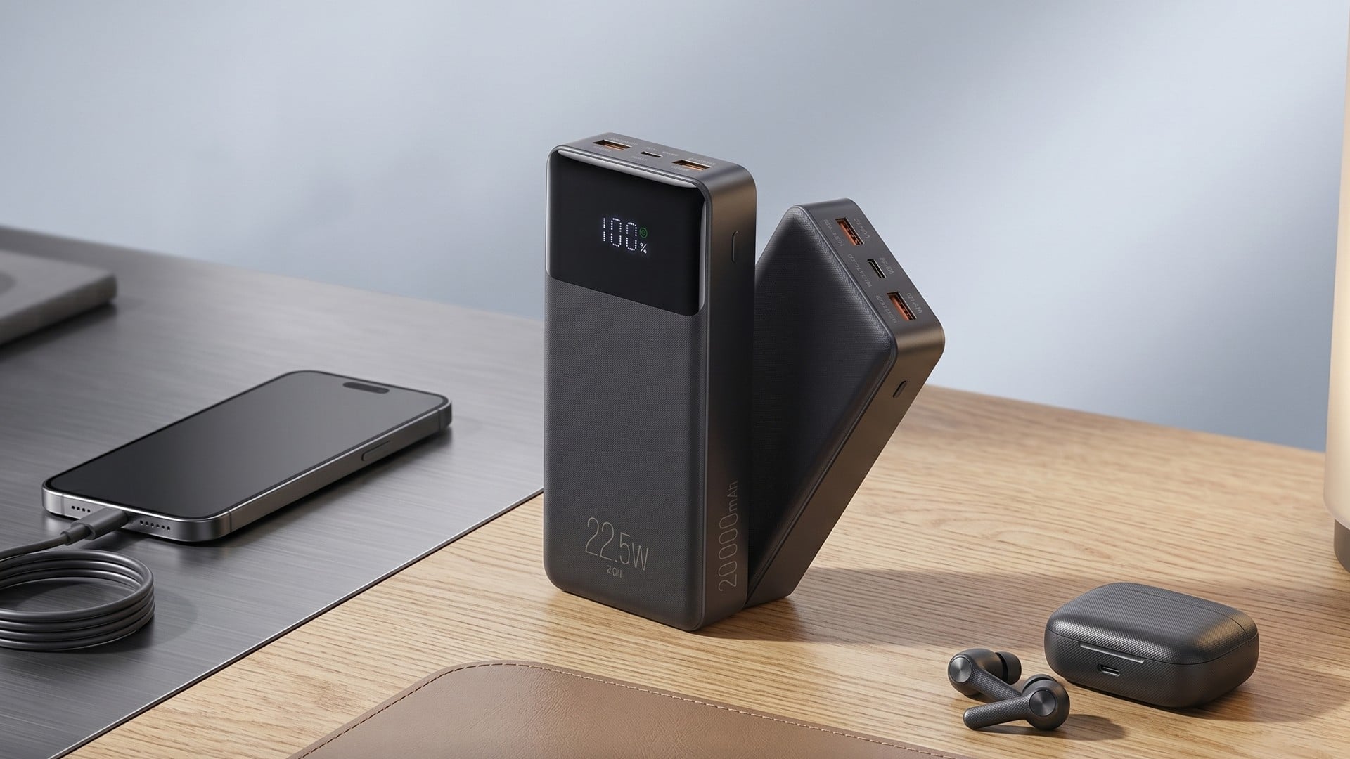 Power bank ELG PB200BK em oferta: 20.000 mAh para carregar o que você quiser